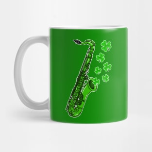 St Patrick's Day 2022 Saxophone Saxophonist Irish Musician Mug